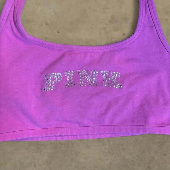 Victoria's Secret PINK y2k foldover pink vs flare legging set medium large - Picture 6 of 8